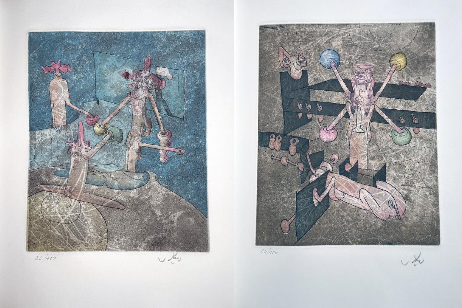 Sur Matta. With 4 etchings signed and numbered.